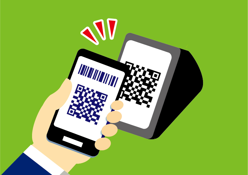 キャッシュレス決済のイラスト